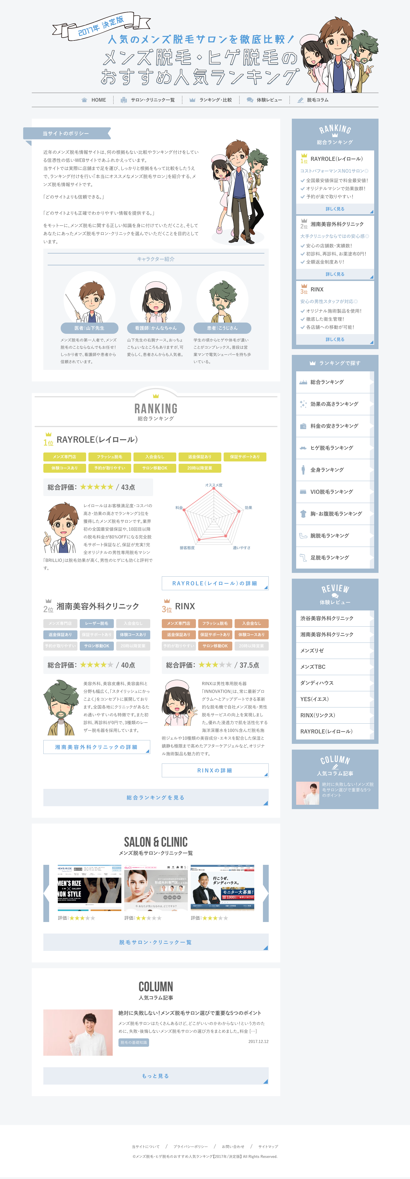 メンズ脱毛 ヒゲ脱毛のおすすめ人気ランキング パンパシフィック株式会社